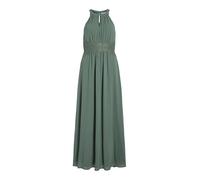 Vila VIMILINA Halterneck Maxi Dress - Noos, Laurel Wreath/Detail:Elastic, 16