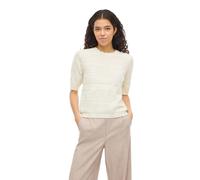 Vila Milos O-neck Pointelle Short Sleeve Sweater