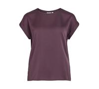 Vila Noos 14059563 Women's Variety S/S Satin Top, Falcon, 14