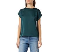 Vila Noos 14059563 Women's Variety S/S Satin Top, Ponderosa Pine, 12