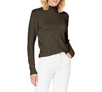 Vila NOS Women's VIRIL Turtleneck L/S Knit TOP-NOOS Sweater, Green (Total Eclipse/Detail: Melange), X-Small