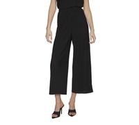 Vila Women's Viplisa Hw Culotte Pants-Noos, Black Beauty, L