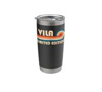 Vila Retro 70s 80s Sunset Stripe Stainless Steel Insulated Tumbler
