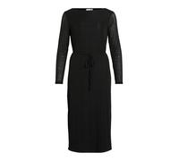 Vila Rine Boat Neck L/S Midi Dress, Black Beauty, S