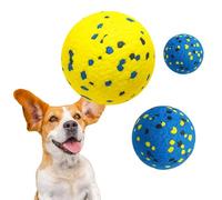 Vila Rubber Balls, Super Bouncy Puppy Balls, Chew, Exercise and Activity Tool for Medium Dogs - Miniature Schnauzer, Beagle, Whippet, Durable and Easy-Grip, High-Visibility Colors, 2", 3 Pcs per Pack