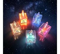 VILA SMO 5pcs Noble Gas Plasma Tube Set, Rare Gases Neon Light, with Element Data Engraving, (He/Ne/Ar/Kr/Xe), 99.999% High Purity Rare for Students Teacher Science Lover Collection