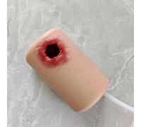 VILA SMO Wound Care Wound Models, Bleed Control Kit for Medical Classes, Silicone Material, Highly Simulates The Wound On The Thigh and Bleeding Scene, for Medical Classes