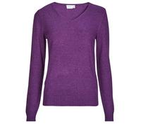 Vila Sweater VIRIL REV V-NECK L/S in Purple UK XS