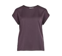 Vila Women's Variety S/S Satin Top-Noos Short-Sleeved Blouse, Plum Perfect, 16