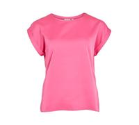 Vila Variety S/S Satin Top - Noos, Sangria Sunset, 14
