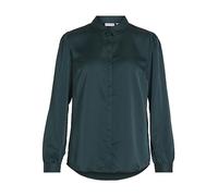 Vila Versatile Satin L/S Shirt - Noos, Ponderosa Pine, 8