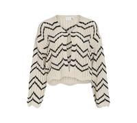 Vila Viautra L/S Short Knit Cardigan, Birch, L