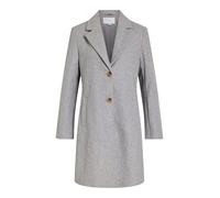 Vila Viclaudia Button Coat - Noos, Light Grey Mix, 12