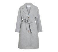 Vila Viclaudia L/S Long Coat - Noos, Light Grey Mix, 18