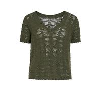 Vila Vicoby V-Neck S/S Knit Top, deep Depths, S