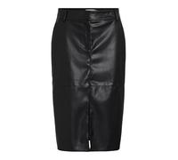 Vila Female-Adult Vidagmar Hw Midi Coated Skirt-Noos, Black, 38 cm