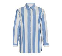 Vila Women's Vidancy L/S Long Shirt/Pb, Coronet Blue/Stripes: White, 10