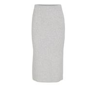 Vila Vikachel Knit Pencil Skirt, Light Grey Mix, S