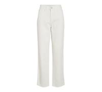 Vila Vikelly Jaf Hw Straight Jeans Noos, Cloud Dancer, 36W x 30L