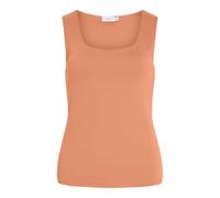 Vila Vikenza U-Neck S/L Tank Top - Noos, Cadmium Orange, S