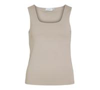 Vila Vikenza Women's U-Neck S/L Tank Top Noos, Silver Gray, L