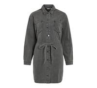 Vila Women's Vikiki L/S Shirt Dress Dgd, Dark Grey Denim, 16