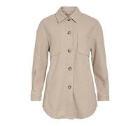 Vila Vikimmi Women's Shirt L/S Jacket Noos, Natural melange, S