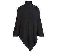 Vila Viril Rollneck Knit Poncho-Noos Women, Black (Black), One Size