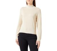 Vila Visanja High Neck L/S Glitter Top/B, Birch/AOP: Glitter, S