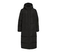 Vila Women's Vistari Long Down Coat-Noos, Black Beauty, 16