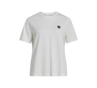 Vila Visybil Flower O-Neck S/S T-Shirt, Snow White, S