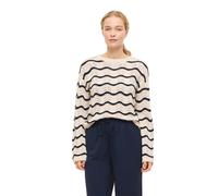 Vila Wave O-neck Pointelle Knit Sweater Beige 2XL Woman