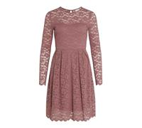 Vila Women's Dress with Long Sleeves Lace Decorated, Mesa Rose, S