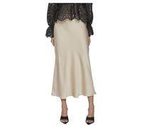 Vila Women's Variety Hw Long Skirt-Noos A-line, Cement, 16