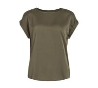 Vila Women's Variety S/S Satin Top-Noos Short-Sleeved Blouse, Dusty Olive, 10