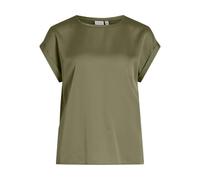 Vila Women's Viellette S/S Satin Top-Noos T-Shirt, Pastel-Green, 12