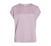 Vila Women's Variety S/S Satin Top Noos Short-Sleeved Blouse, Pink, 12