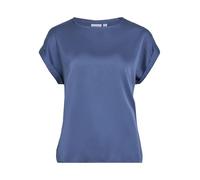 Vila Women's Variety S/S Satin Top/Su-Noos T-Shirt, Bijou Blue, 16