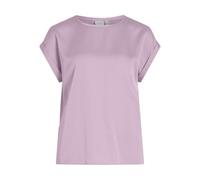 Vila Women's Variety S/S Satin Top/Su-Noos T-Shirt, Pink, 14