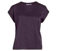 Vila Women's Viellette S/S Satin Top-Noos Short-Sleeved Blouse, Plum Perfect, 10