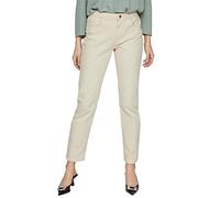 Vila Women's Vialice Jo Col Rw Straight Su-noos Jeans, Birch, 38W x 32L