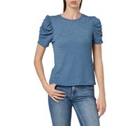 Vila Women's Vianine S/S Puff Sleeve Top-Noos T-Shirt, Coronet Blue, XL