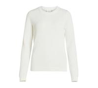 Vila Women's Vidalo O-Neck L/S Knit Top/Su-Noos Pullover, White Alyssum, M