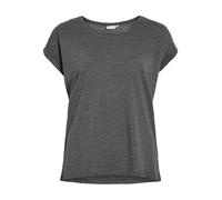 Vila Women's Vidreamers New Pure T-Shirt Noos, Medium Grey Melange, M