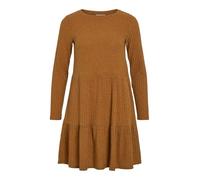 Vila Women's Vielita L/S Short Dress, Pumpkin Spice, XL