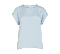 Vila Women's Viellette S/S Satin Top-Noos Variety, Nantucket Breeze, 10