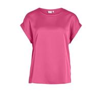 Vila Women's Viellette S/S Satin Top-Noos Variety, Sangria Sunset, 10