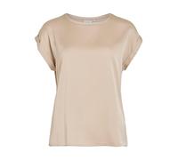 Vila Women's Viellette S/S Satin Top/Su-Noos T-Shirt, Cement, 14