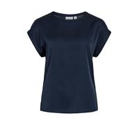 Vila Women's VIELLETTE S/S Satin TOP/SU-NOOS T-Shirt, Navy Blazer, 12 UK (manufacturer size: 40)