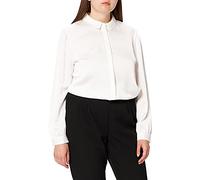 Vila Women's VIELLETTE Satin L/S Shirt/SU-NOOS Blouse, Snow White, 36